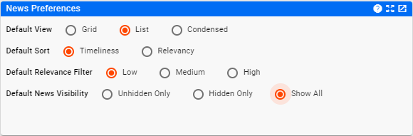 LRCM News Preferences