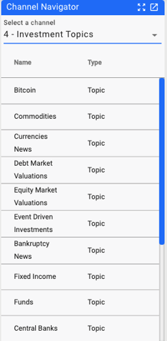 Investment Topics Channel