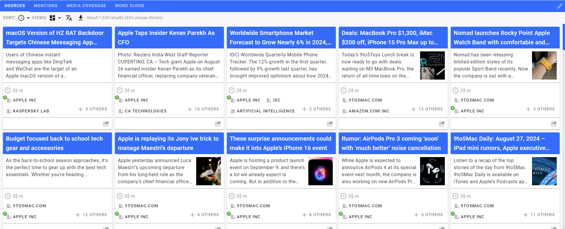 New News Grid View