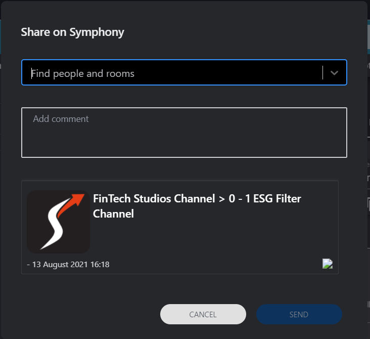 Symphony Channel Share Dialogue