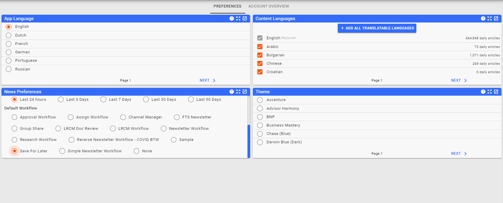 Group Share Workflow Default