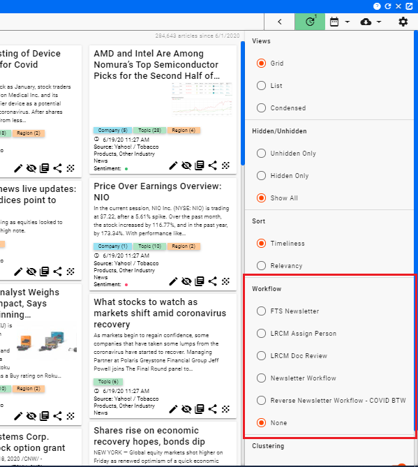 Select Workflow