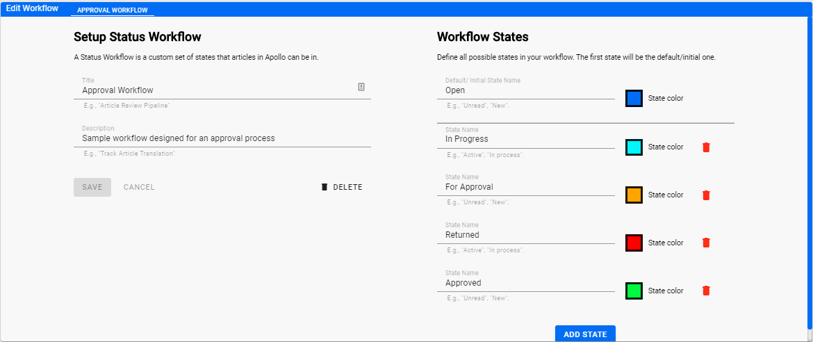 Approval Workflow