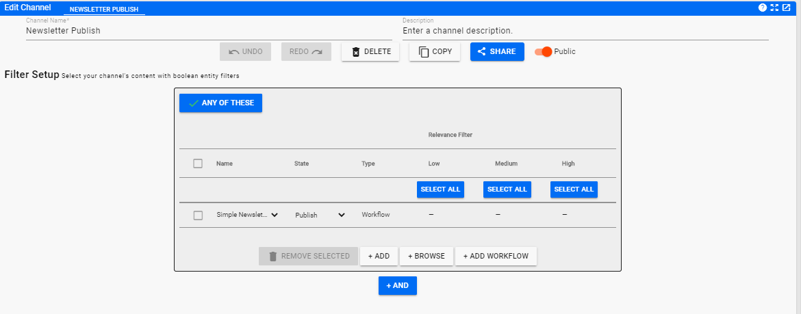 Newsletter Publish Channel Definition